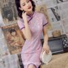 Classic Chinese Elegant Short Sleeve Qipao Cheongsam Dress (Many Color) 14