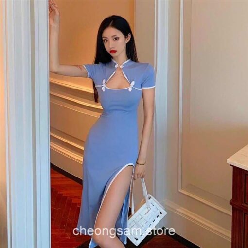 French Style Morden Qipao Cheongsam Dress 13