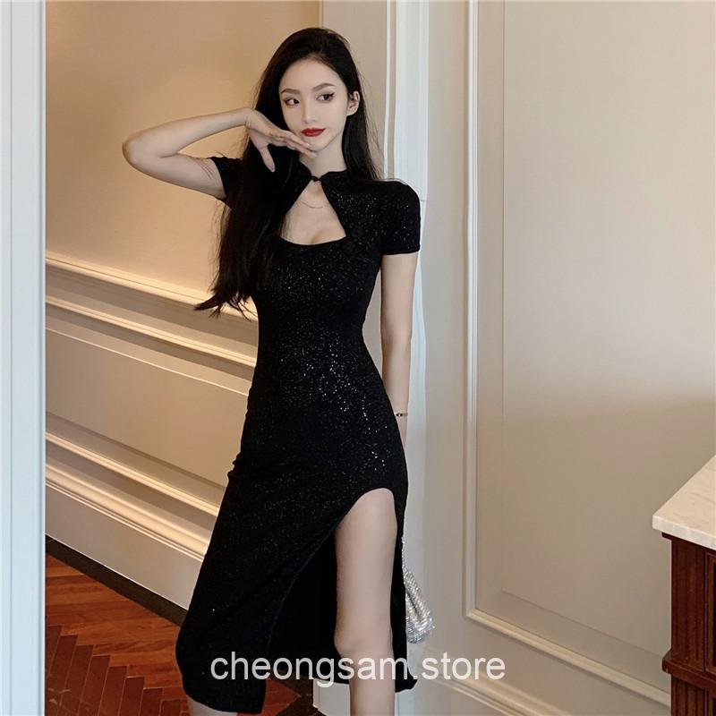 French Style Morden Qipao Cheongsam Dress