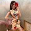 Aesthetic Chinese Style Printed Tops and Mini Skirts Set 3