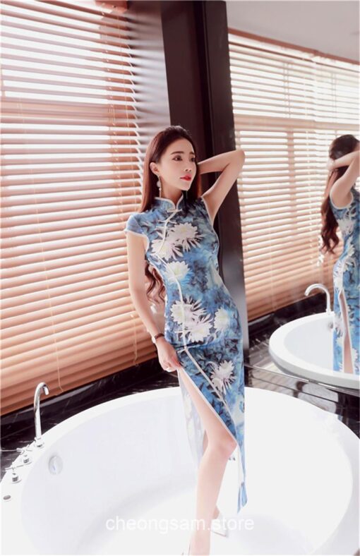 Ao Dai Vietnam Style Slim Qipao Cheongsam Dress 6