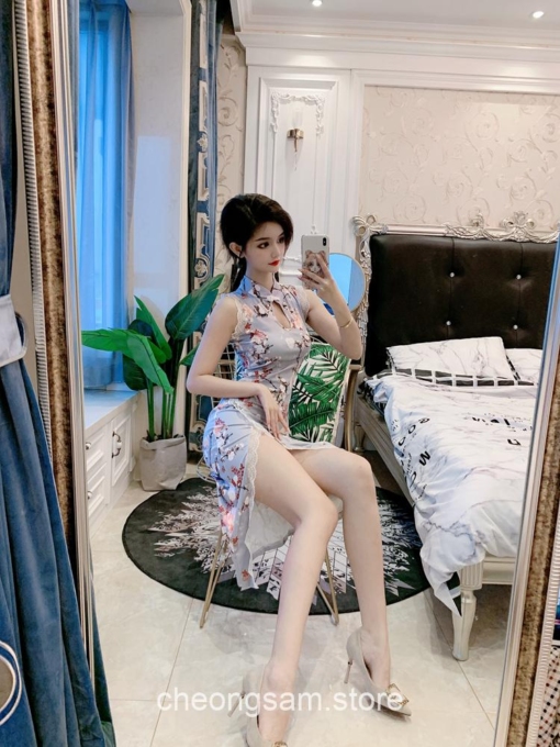 Softie Bodycon Lace Qipao Cheongsam Dress 32