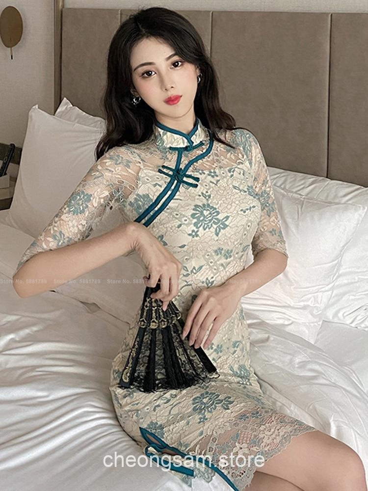 Softie Bodycon Lady Qipao Cheongsam Dress