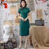 Classic Chinese Elegant Short Sleeve Qipao Cheongsam Dress (Many Color) 12