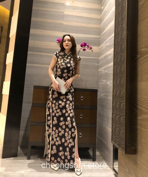 Ao Dai Vietnam Style Slim Qipao Cheongsam Dress 27