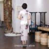 Traditional Oriental Elegant Satin Short Sleeve Qipao Cheongsam Dress (Many Colors) 23