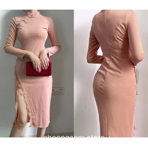 Softie Bodycon Lace Qipao Cheongsam Dress 6