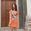 Hanfu Style Crane Printed Qipao Cheongsam Dress 20