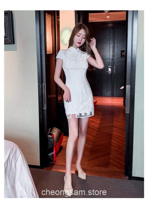 Softie Bodycon Lady Qipao Cheongsam Dress 12