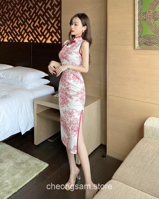 Elegant Aesthetic Slim Qipao Cheongsam Dress 10
