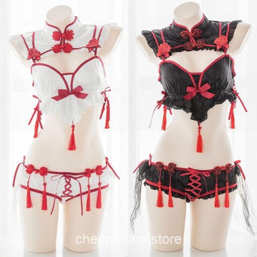 Adorable Traditional Cheongsam Cosplay Lingerie 3