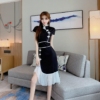 Charming Korean Style Elegant Bodycon Qipao Cheongsam Dress 24