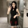 Sleeveless Solid Color Bodycon Qipao Cheongsam Dress 2