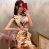 Aesthetic Retro Tops Mini Skirt Qipao Cheongsam Dress 4