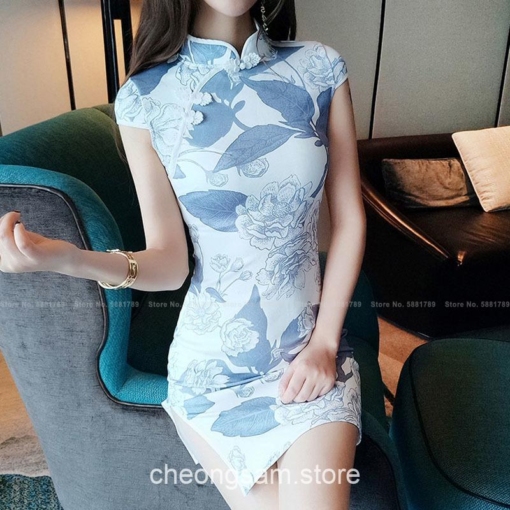 Elegant Chinese Traditional Sexy Slim Qipao Cheongsam Dress 6