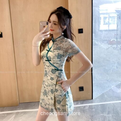 Softie Retro Elegant Lace Qipao Cheongsam Dress 3
